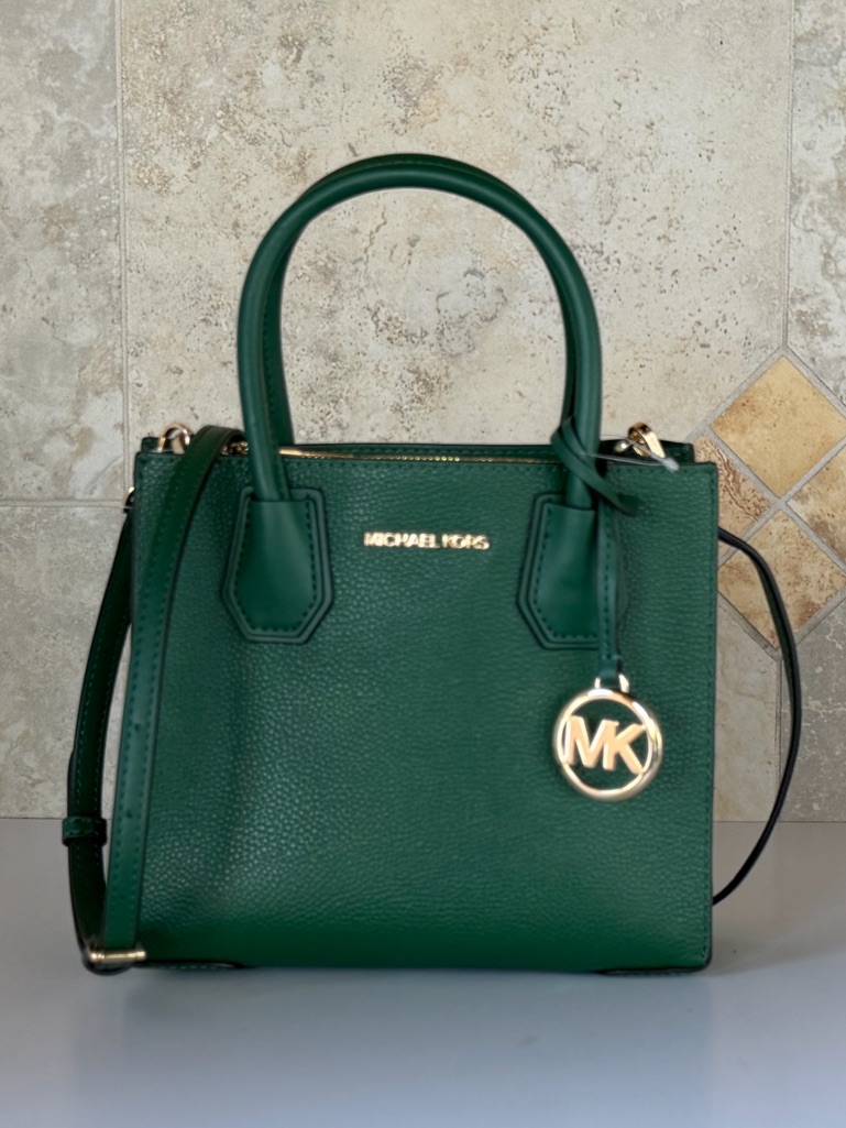 Michael Kors Mercer Md Satchel Shoulder Crossbody Bag Jewel Green